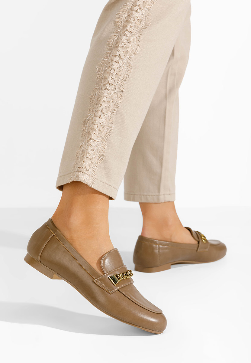 Mocassins femme kaki Bernada