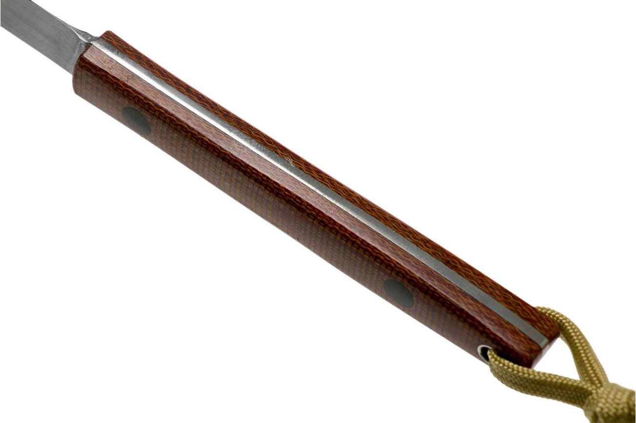 Ohta OFB SS 65 Natural Canvas Micarta vaststaand mes