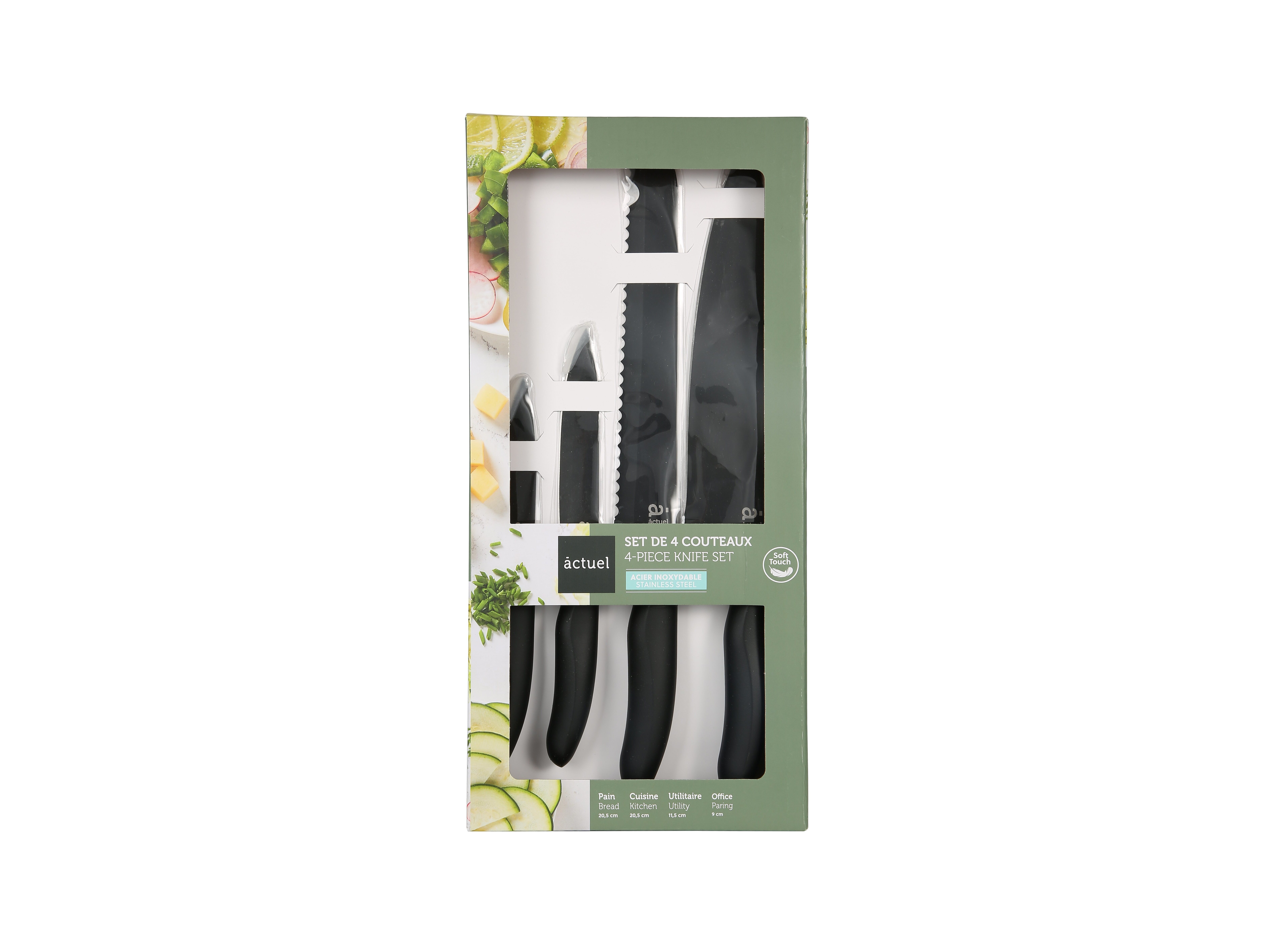 CONJUNTO 4 FACAS COZINHA ACTUEL