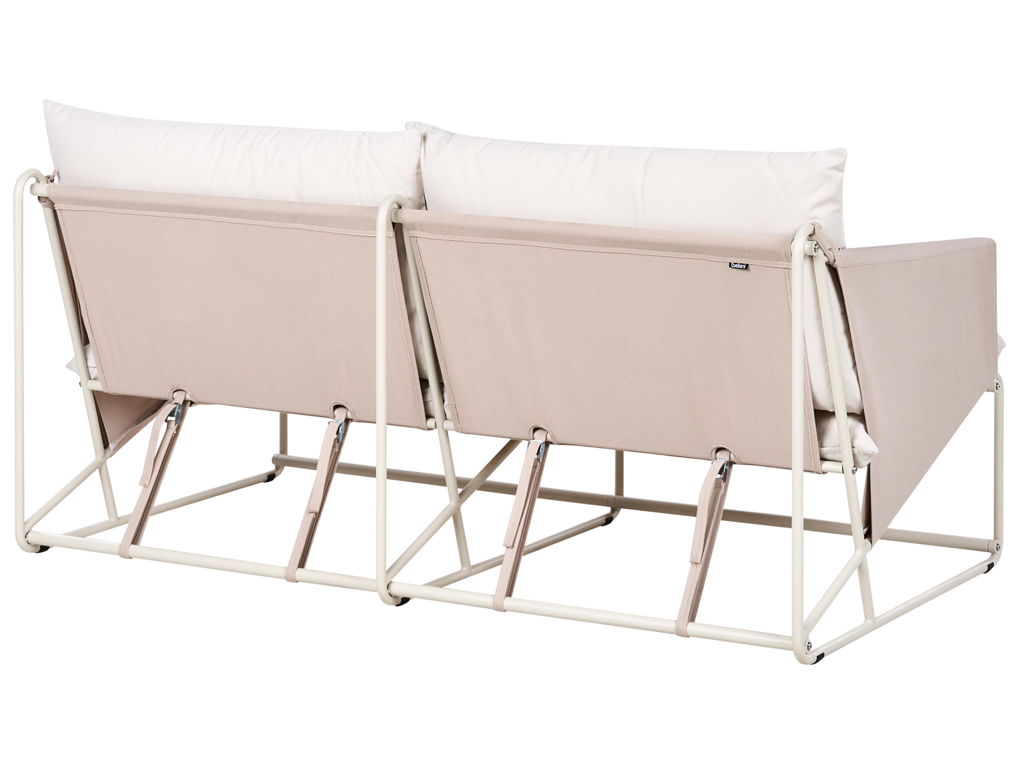 Tuin loungebank 2-zits PONTE Metaal Taupe