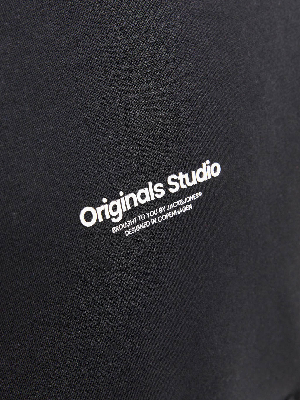 JACK & JONES hoodie JORVESTERBRO met tekst zwart