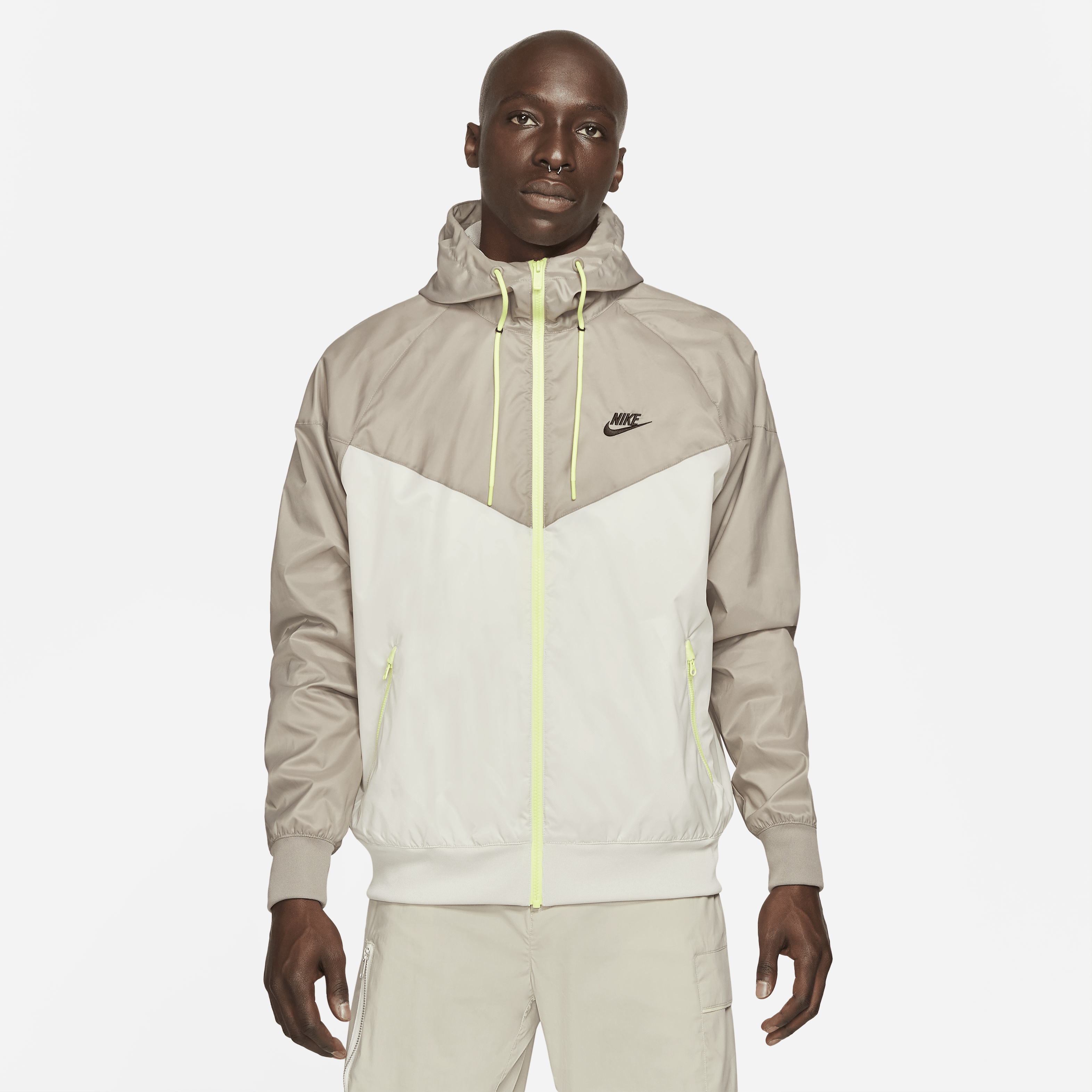 Nike Woven Windrunner Kapuzenjacke Beige F072