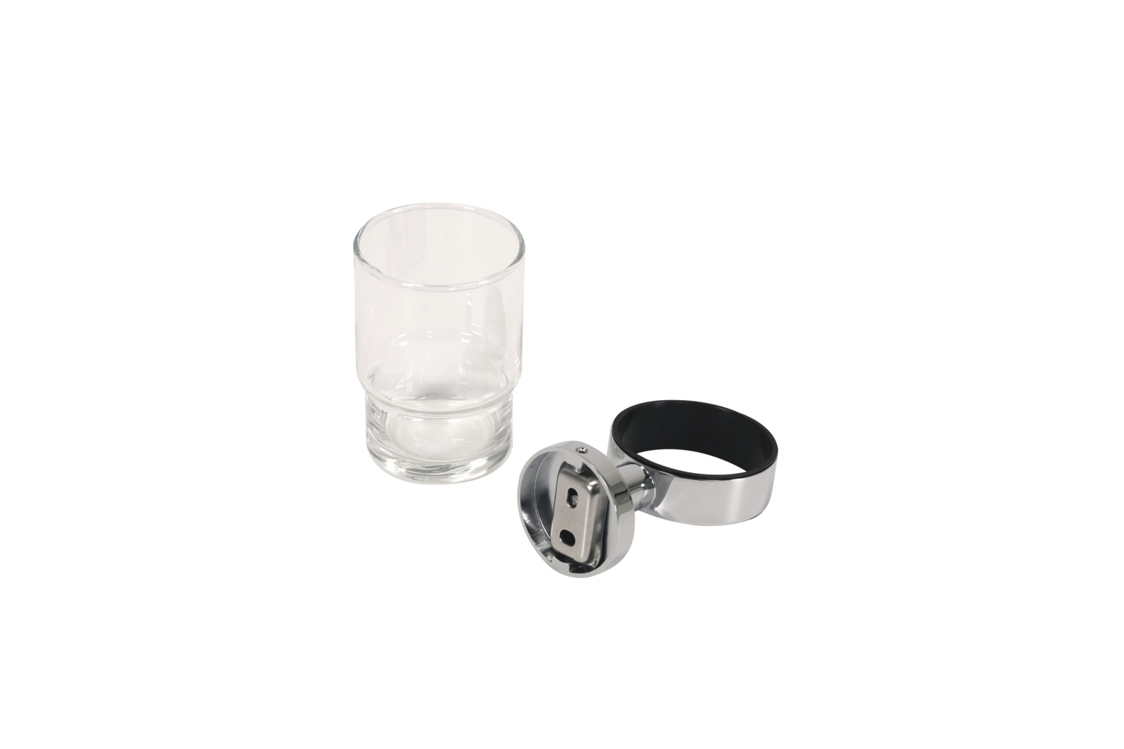 Plieger Vigo glashouder met glas chroom