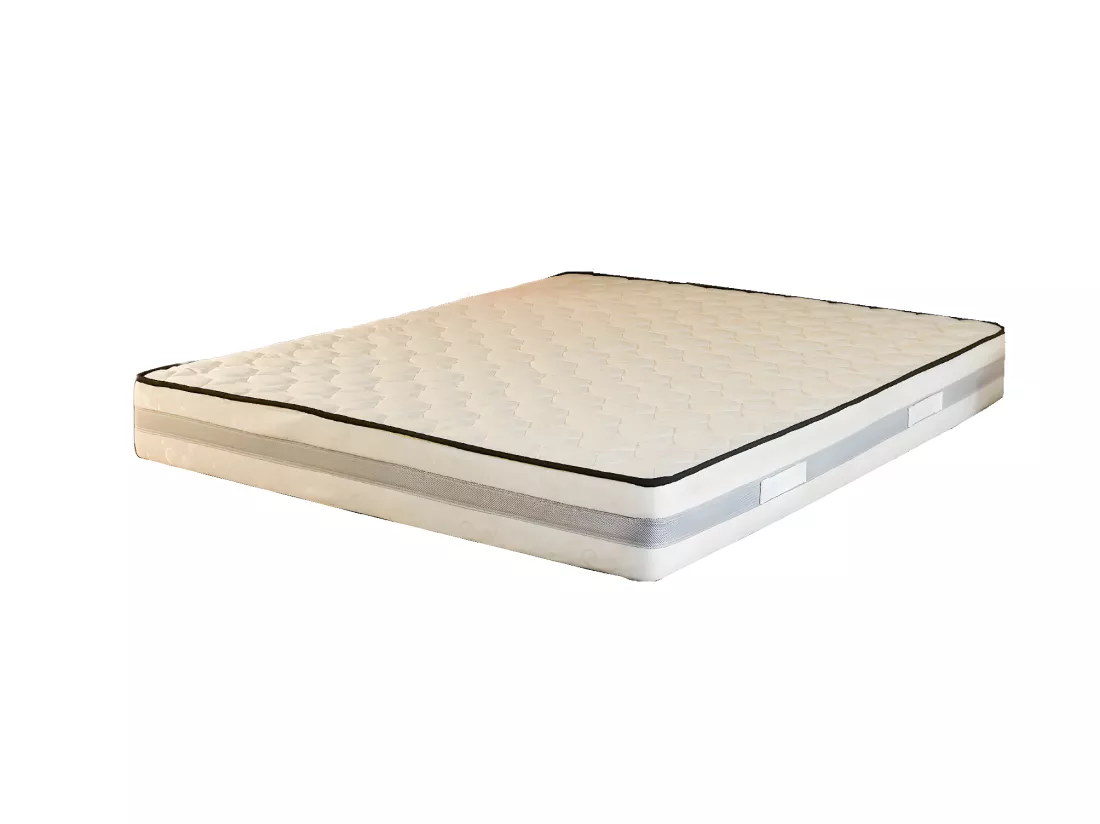 Matelas 90x190 cm Memoire de Forme 70 Kg/m3 - Hauteur 25,5 cm Tres Ferme + Oreiller Visco - 7 Zones de Confort - ame rem