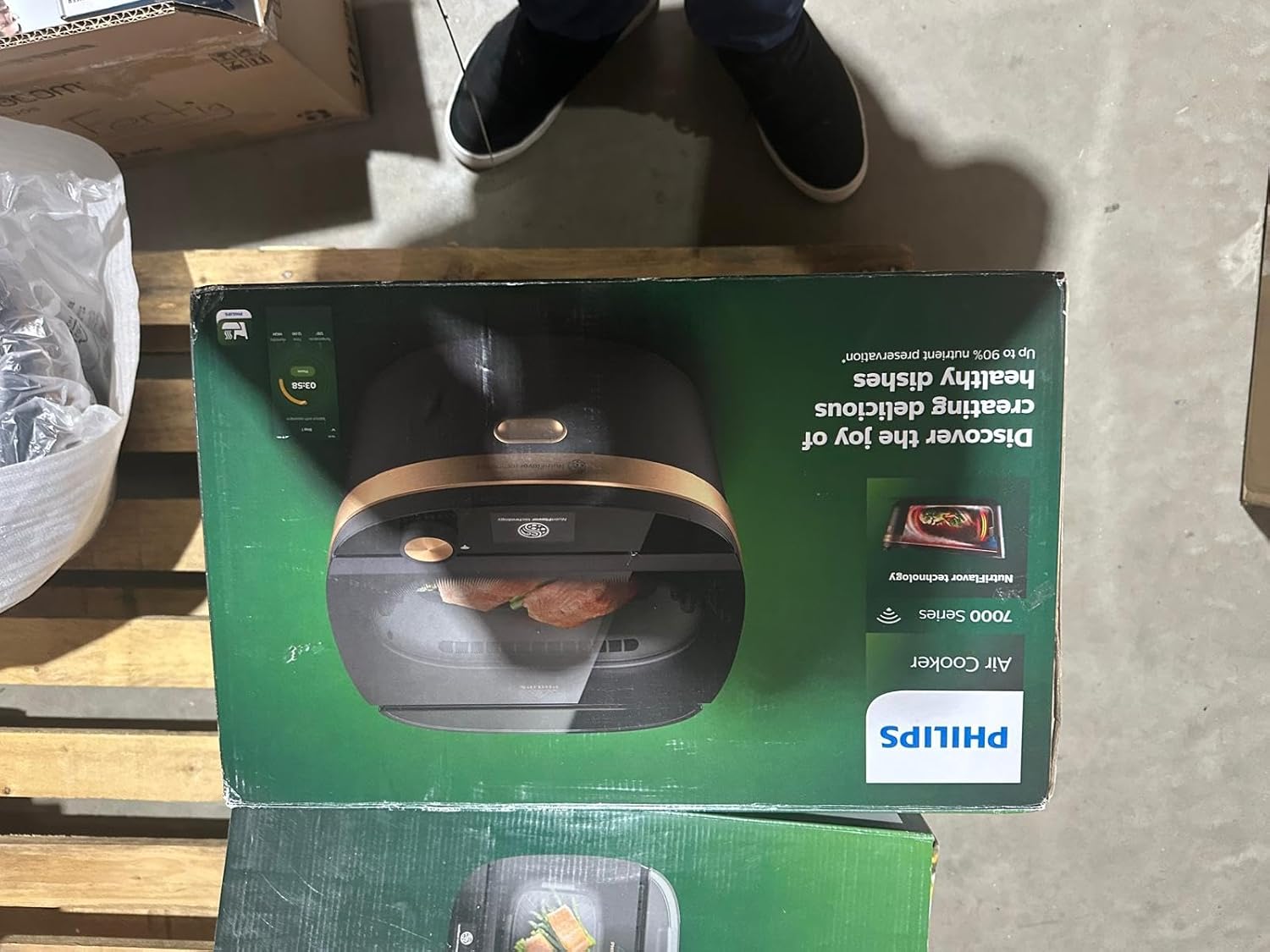 Philips Dampfgarer NX0960/90, Air Steam Cooker der Serie 7000, NutriFlavor Technologie, 1600,00 W
