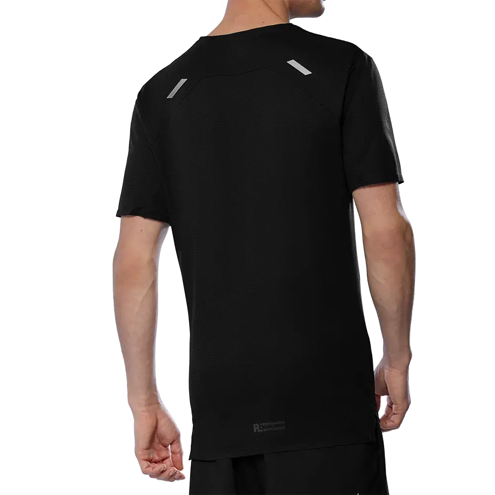 Mizuno Tech Light Hardloopshirt Korte Mouwen Zwart Heren