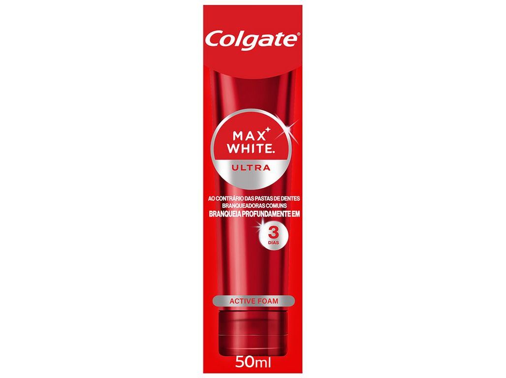 PASTA DE DENTES BRANQUEADORA MAX WHITE ULTRA COLGATE 50ML
