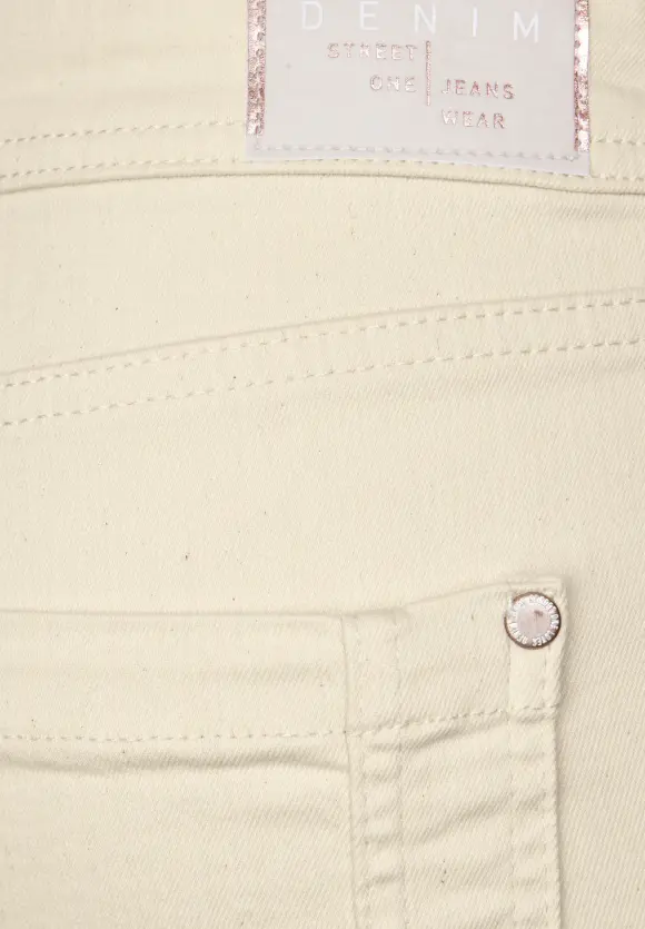 Beige Slim Fit Jeans - ecru washed