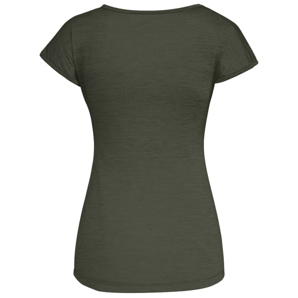 T-shirt randonnée SALEWA PUEZ MELANGE DRY W S/S DARK OLIVE MELANGE