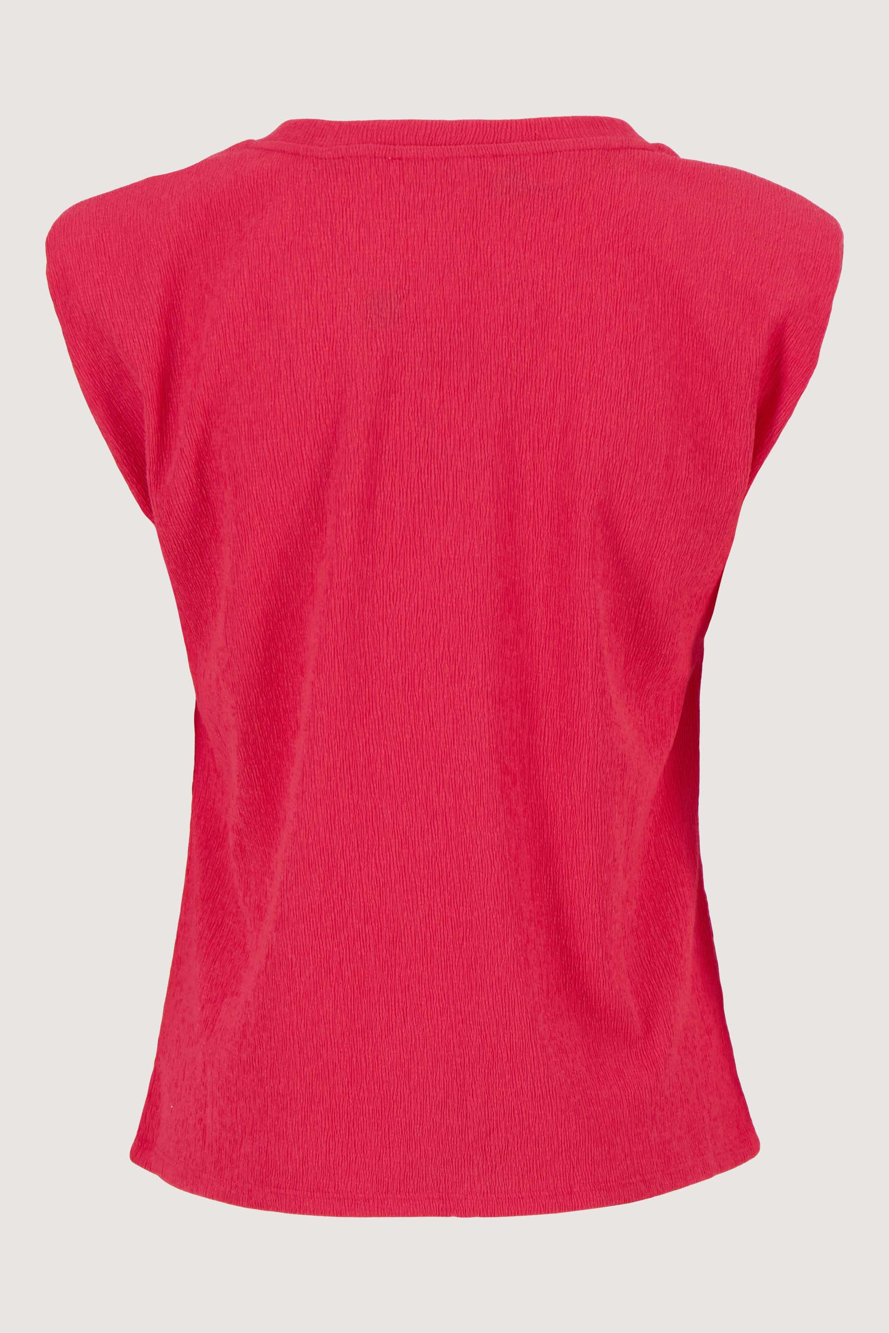 mouwloze crincle top