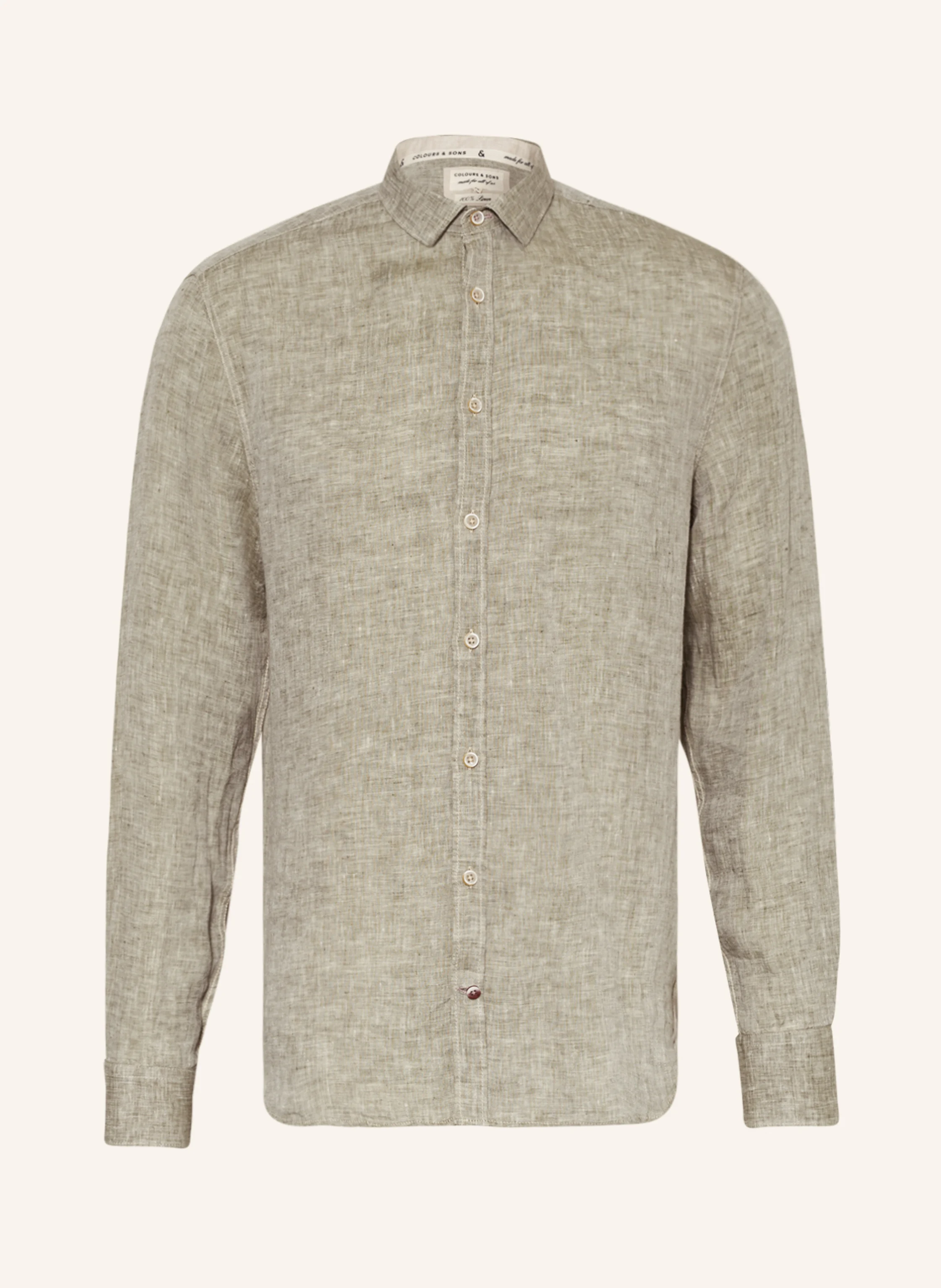 COLOURS & SONS Leinenhemd Regular Fit