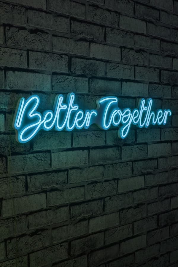 Dekorativ plast LED-belysning Better Together - Blå