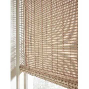 KARWEI bamboe roll-up lichtdoorlatend bruin (kleurnr. 1019) 75x130 cm (bxh)