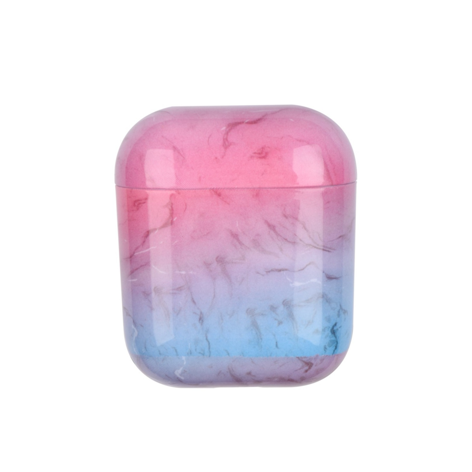AirPods (1. & 2. Generation) Hardcase Schutzhülle Abdeckung Marble Marmor - Pink / Blau