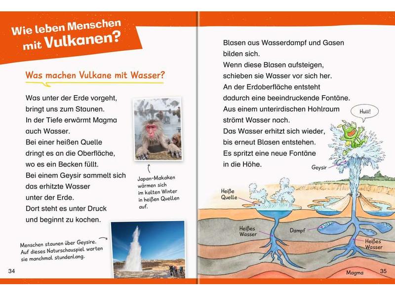 Ravensburger Kinder-Sachbuch WWW Erstleser: Vulkane Band 2 Spielerisch lesen lernen