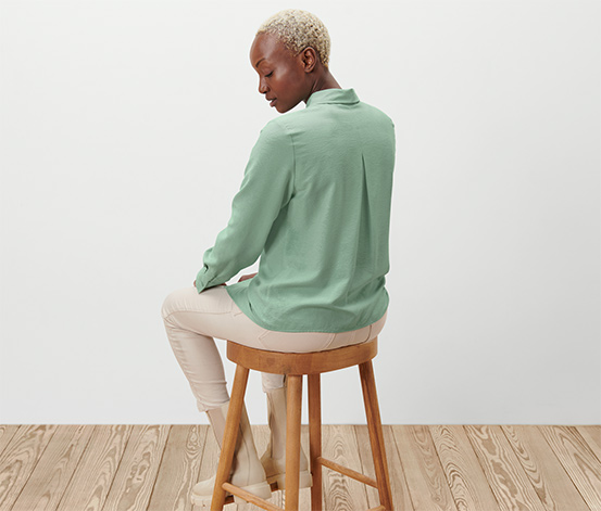 Jacquard-Bluse