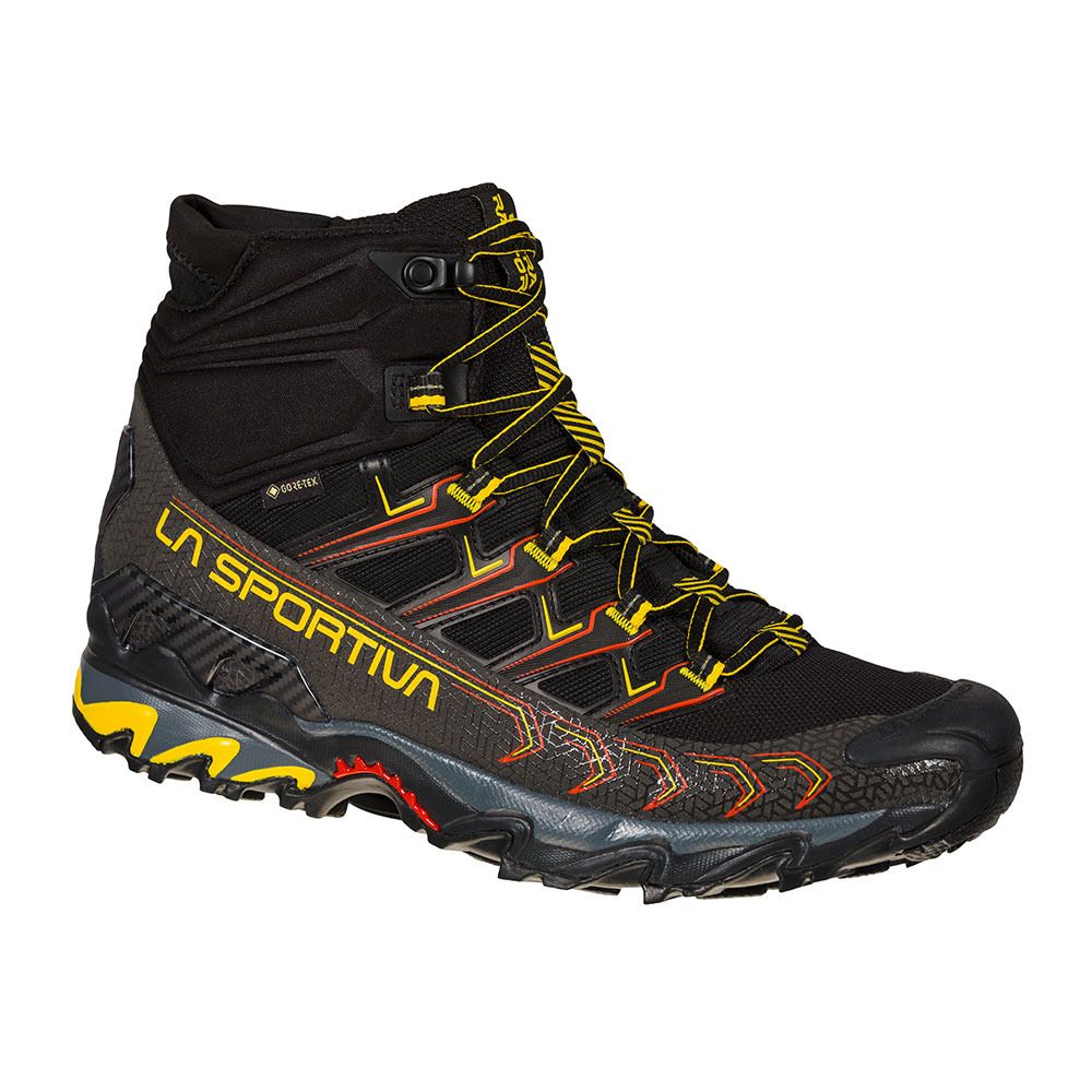 La Sportiva ULTRA RAPTOR II MID GTX - Chaussures randonné Homme black/yellow