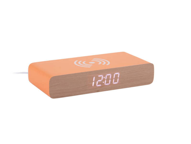 Alarm Clock Retro Flat LED KA6039OR Bright orange