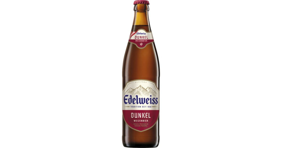 EDELWEISS Weißbier Dunkel 0,5 Liter (Mehrweg)
