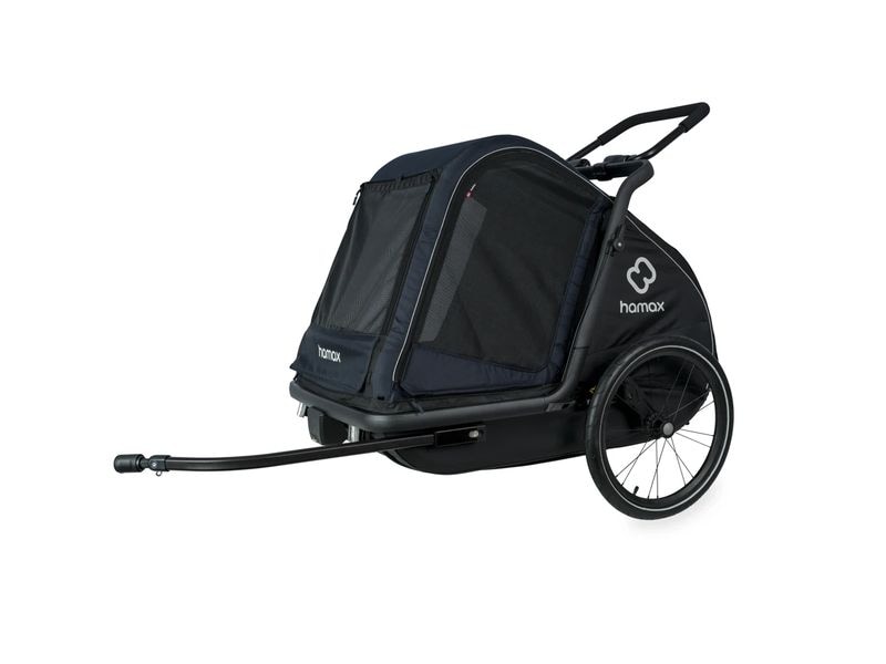 Hamax Veloanhänger Dog Trailer Pluto L für Hunde bis 45 kg Veloanhänger und Buggy für Hunde