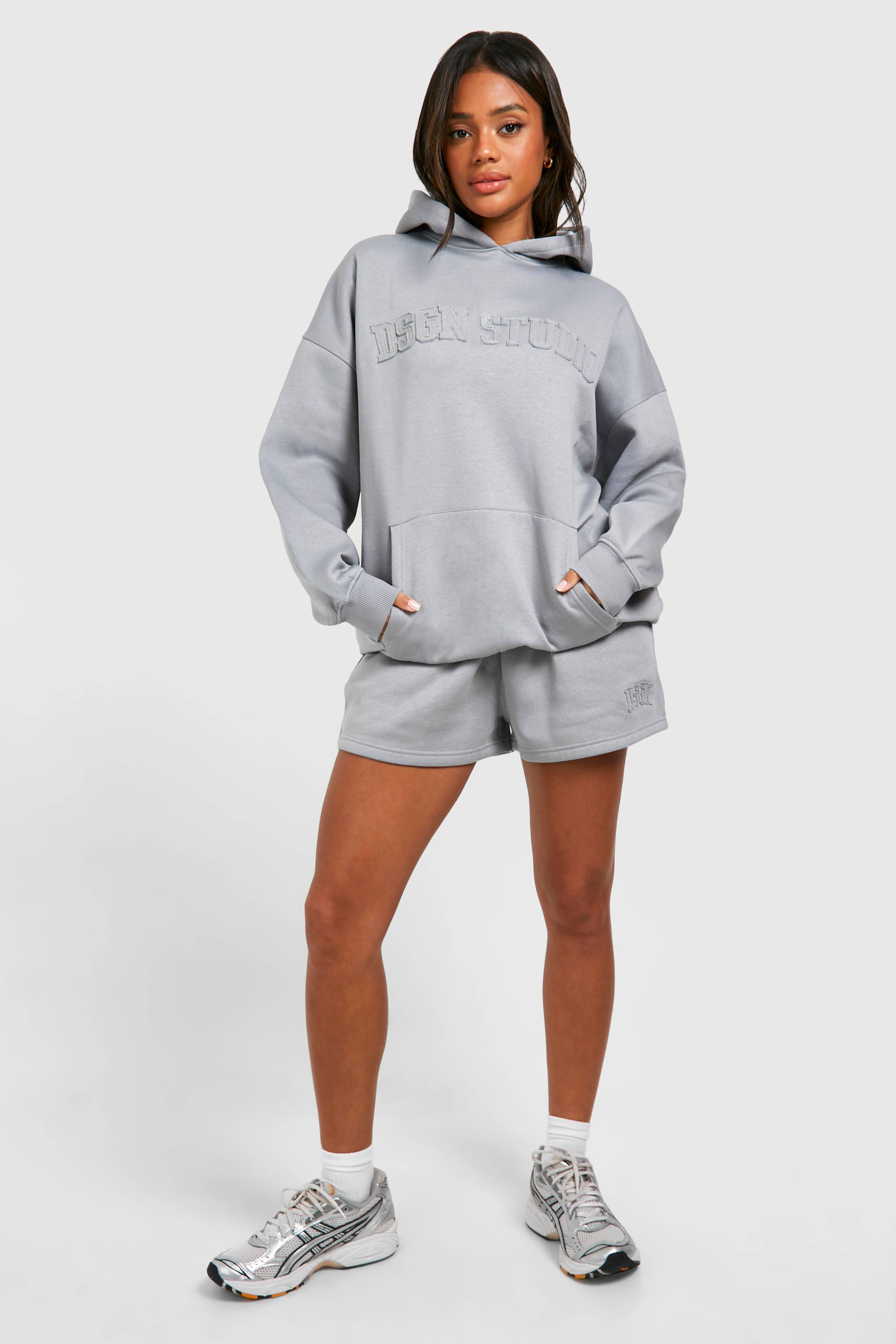 Sweat À Casynthétiqueche Oversize Dsgn Studio Avec Appliqué En Tissu Assorti