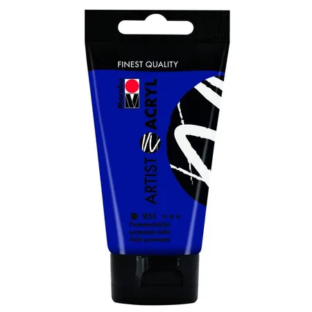 Marabu Artist Acryl, Permanentviolett 951, 75 ml