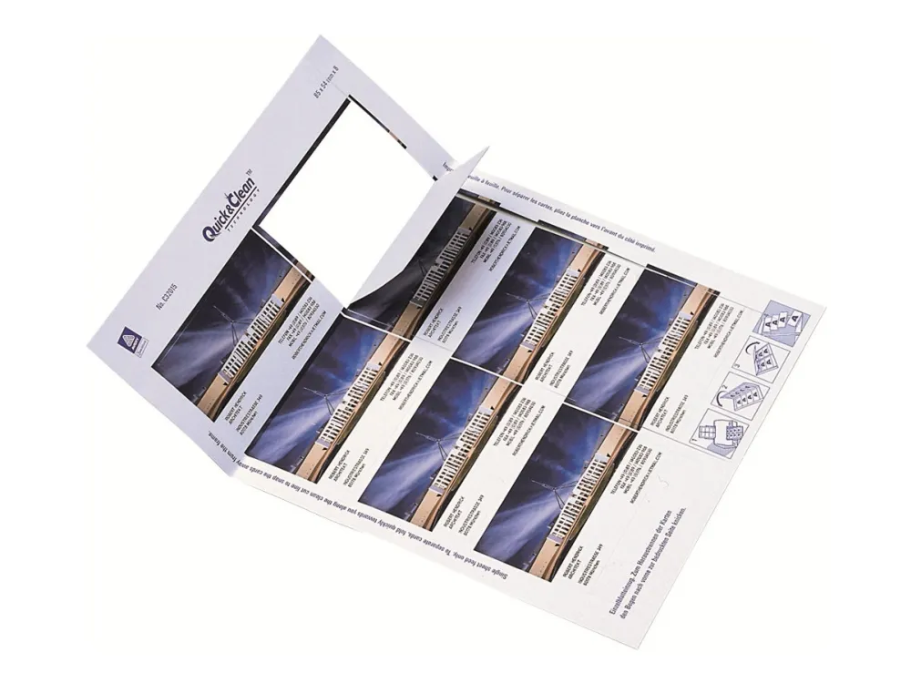 Visitkort Avery Quick&Clean™ til inkjetprinter 85x54 mm hvid 260g - (8 stk. x 25 ark)