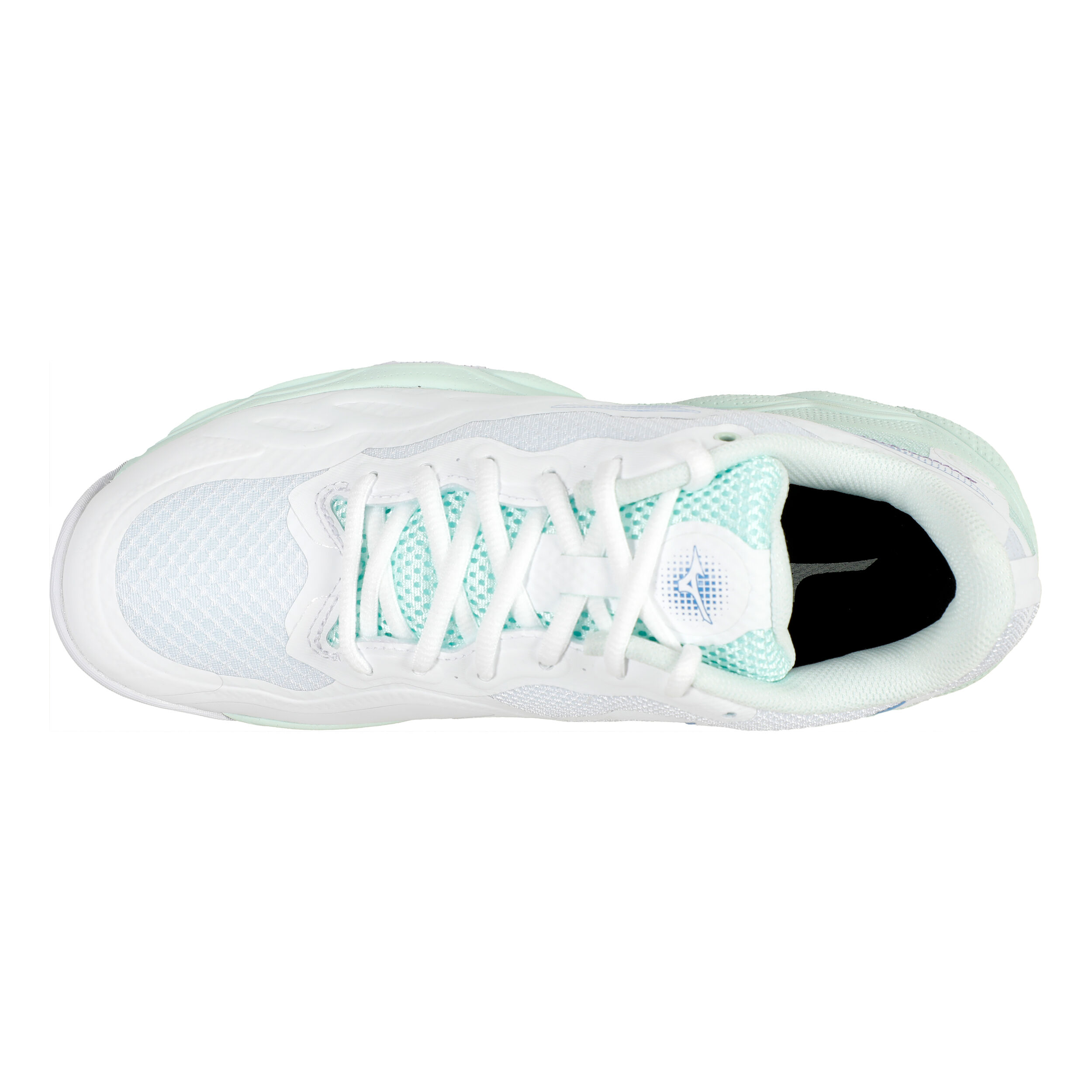 Mizuno Wave Enforce Court Chaussure Terre Battue Femmes - Blanc , Bleu