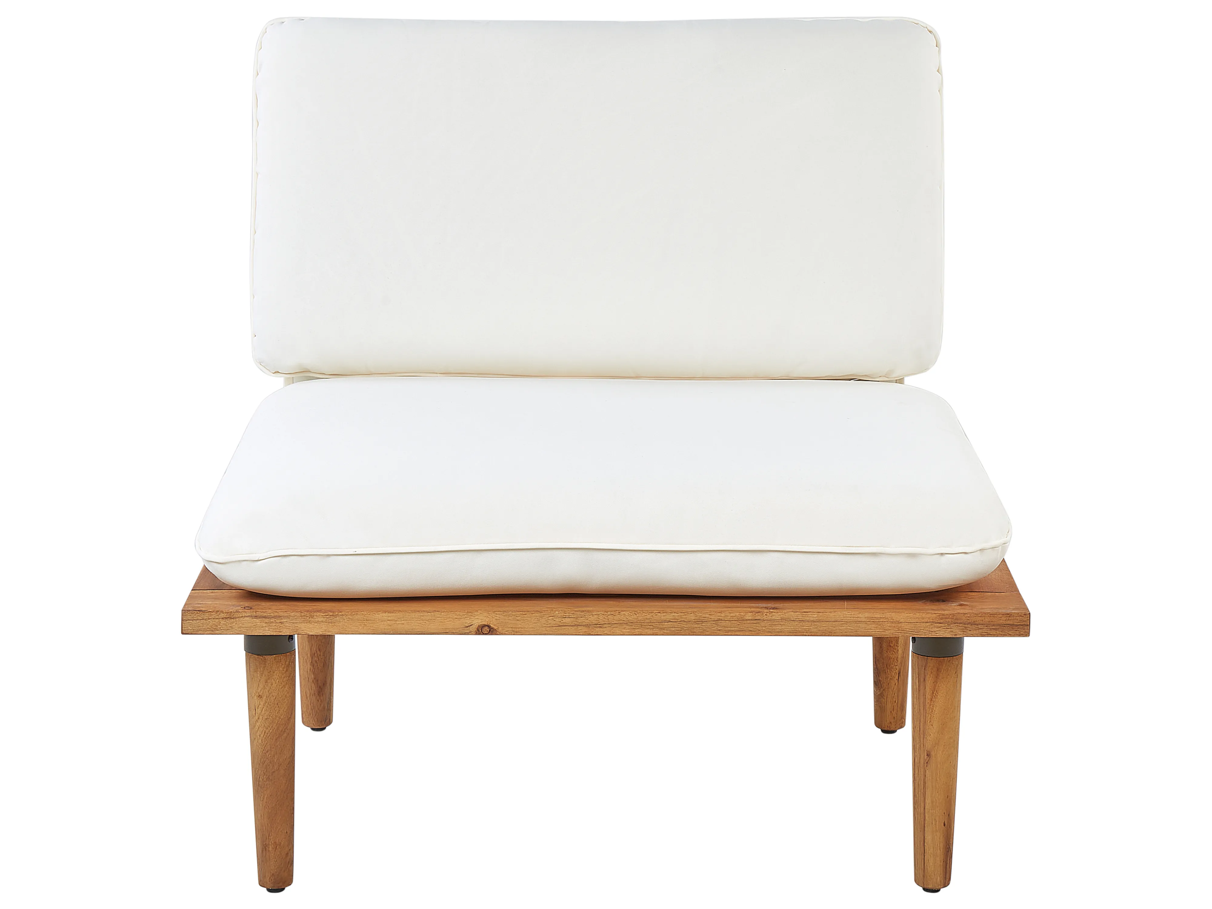 Loungeset met tafel 2-zits FRASCATI modulair Gecertificeerd acaciahout Gebroken wit