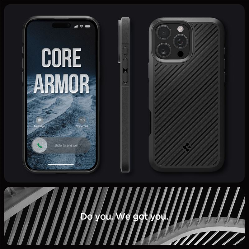 iPhone 16 Pro Core Armor Case Hülle (ACS08157) - Schwarz