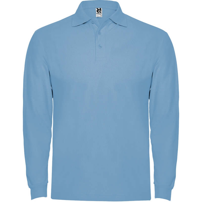 Roly R6635 - ESTRELLA L/S Polo à Manches Longues avec Col et Poignets Côtelés