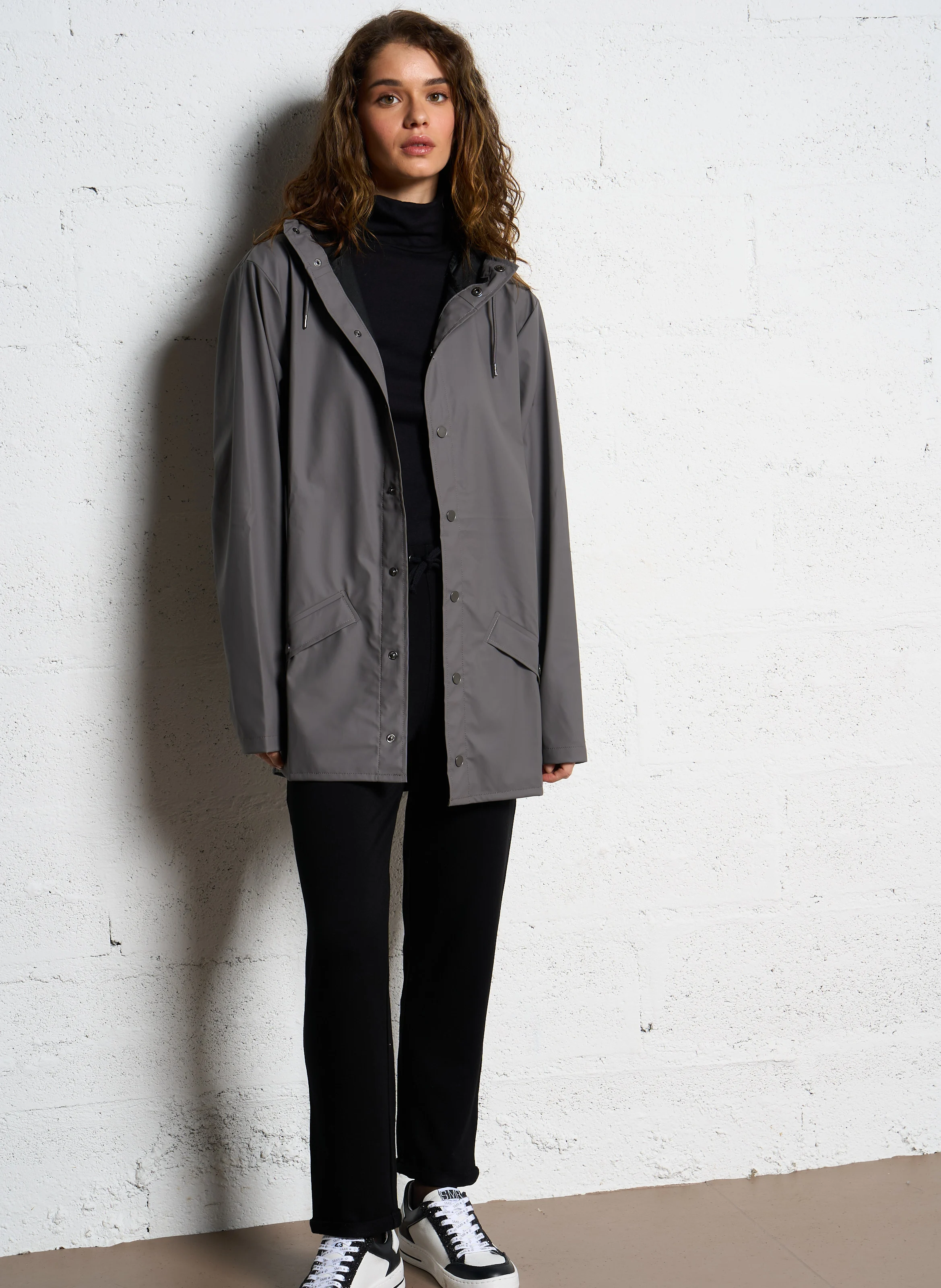 Coupe-vent imperméable à capuche | Multicolore