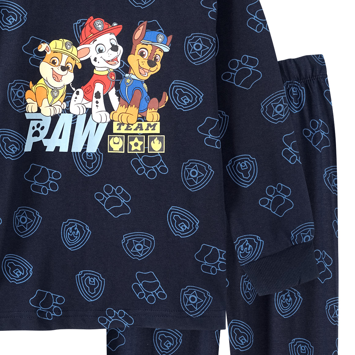 Topolino PAW Patrol Schlafanzug mit Allover-Muster dunkelblau