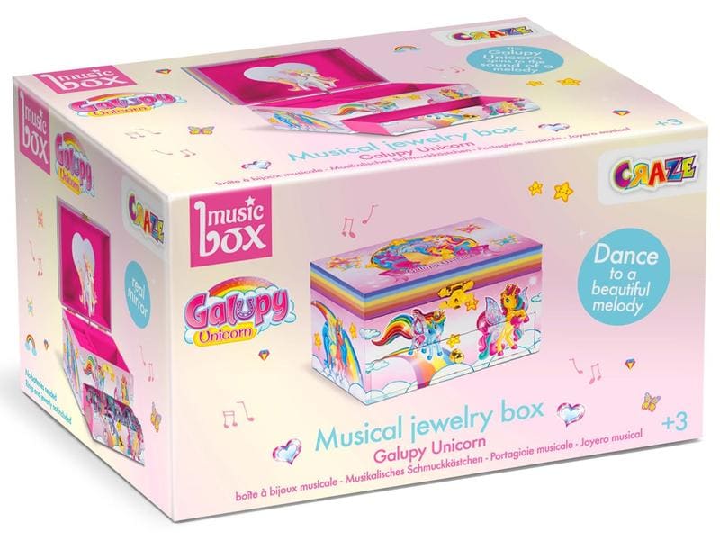 Craze Musikspieldose Galupy Unicorn Musikalisches Schmuckkästchen