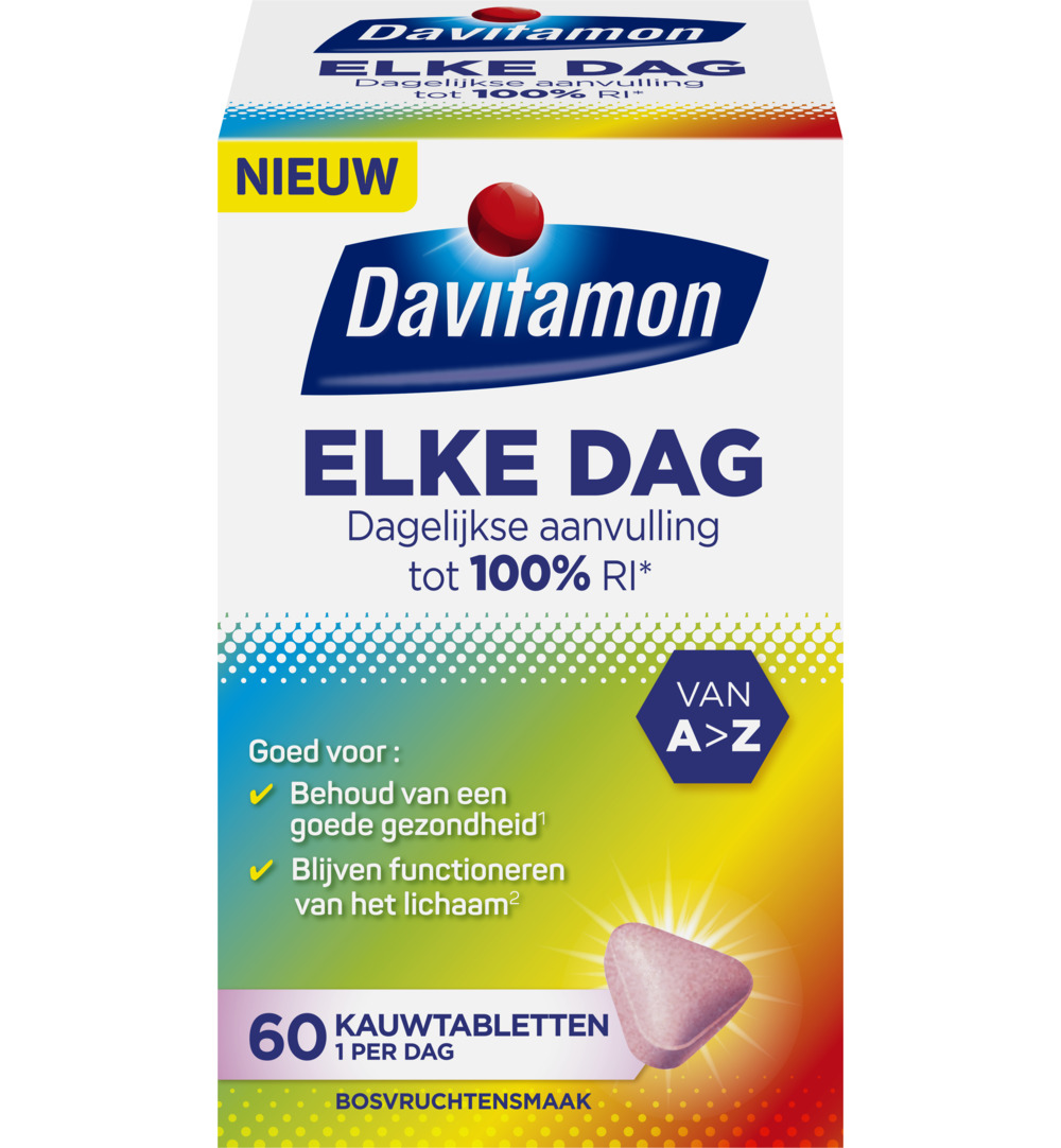 Davitamon Elk dag (60 kauwtabletten)