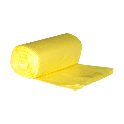 Sac plastique PE HD Héracène 20L jaune 7µm