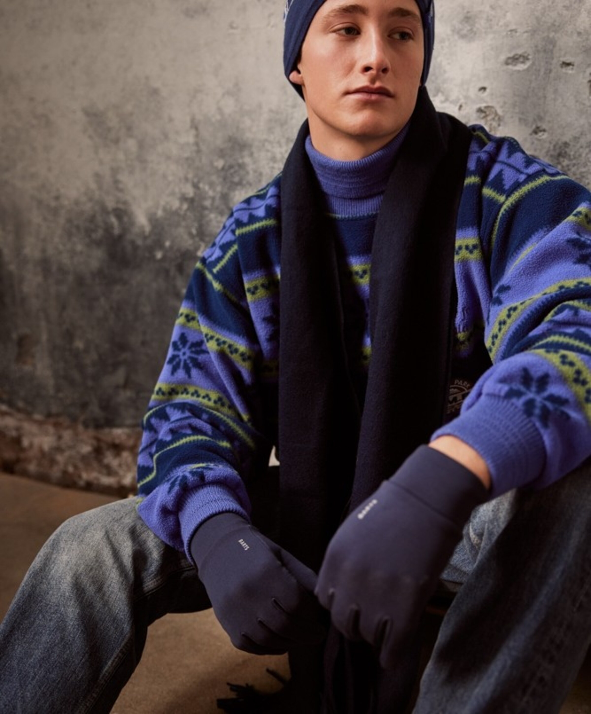 Barts Handschoenen blauw