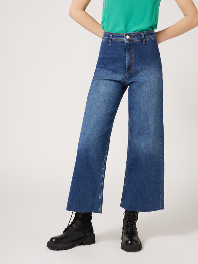 Jean cropped évasé