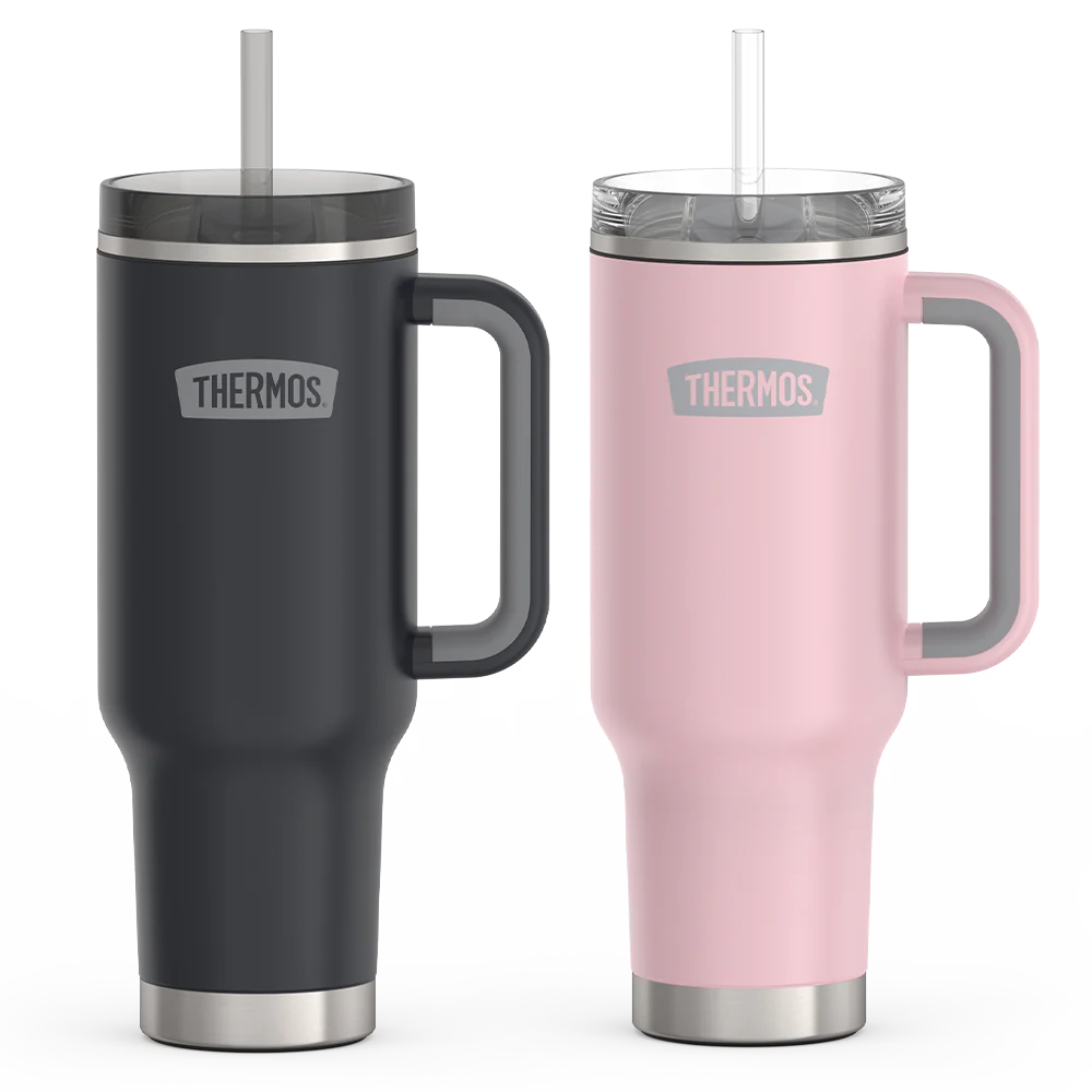 40ozSTAINLESS STEEL CUP HOLDER MUG - SUNSET PINK,40oz STAINLESSSTEEL CUP HOLDER MUG - GRANITE