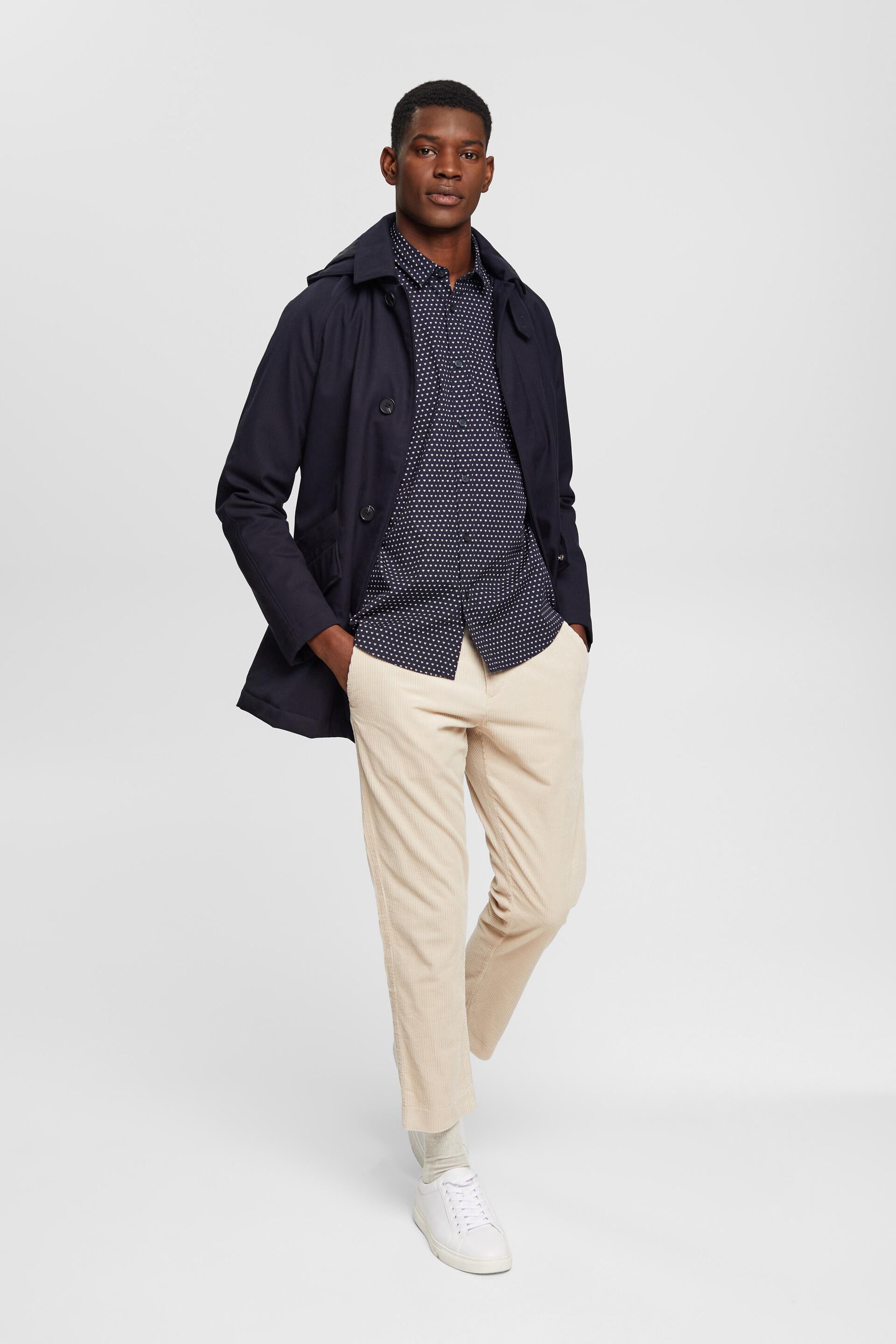 Chemise Slim Fit à imprimé cœurs