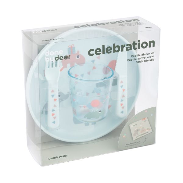 Done By Deer Celebration Foodie Dinerset - Blue