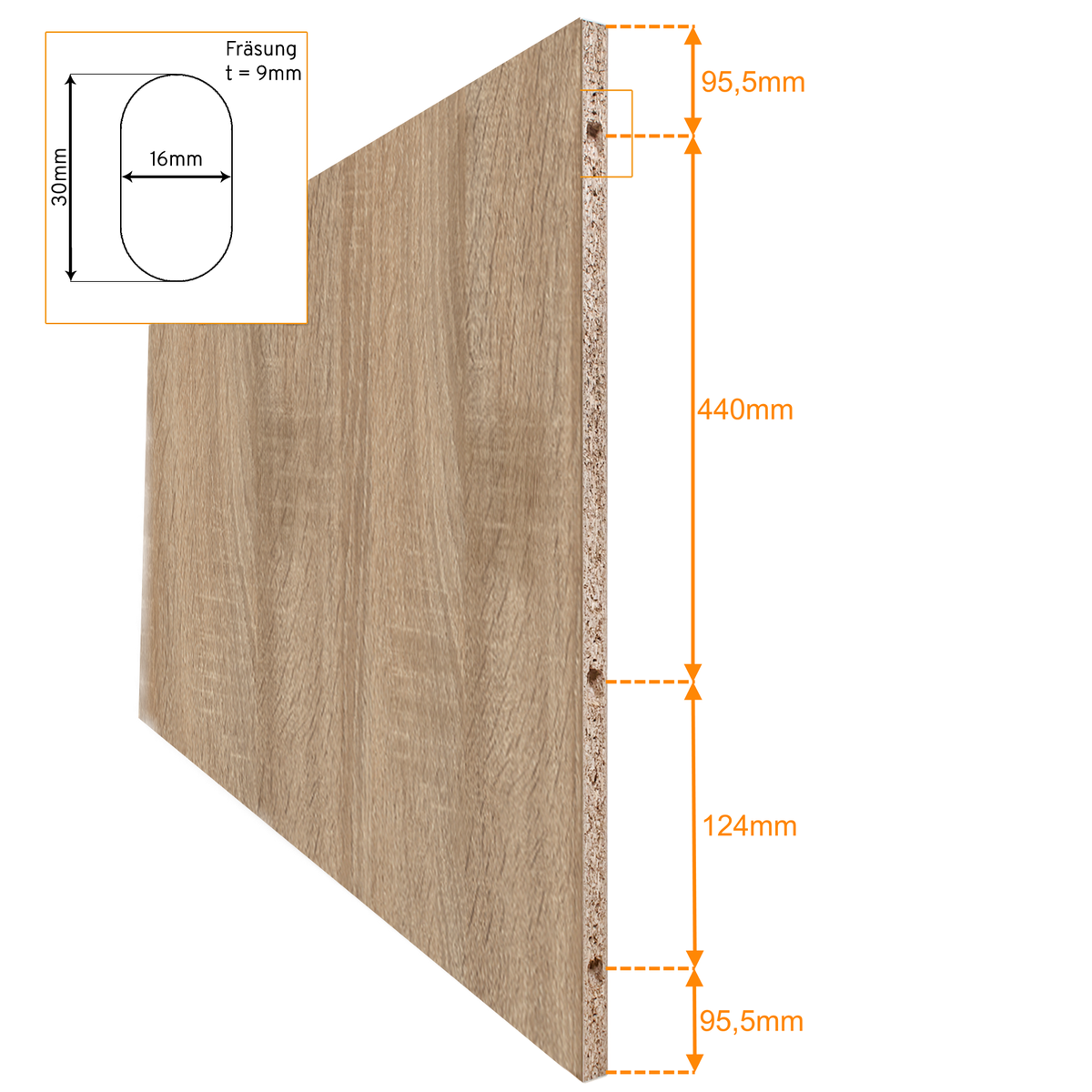 Schuifdeur, hout, wilde eik, 755x2035, binnendeur, houten deur, schuifdeursysteem - vierkante greep