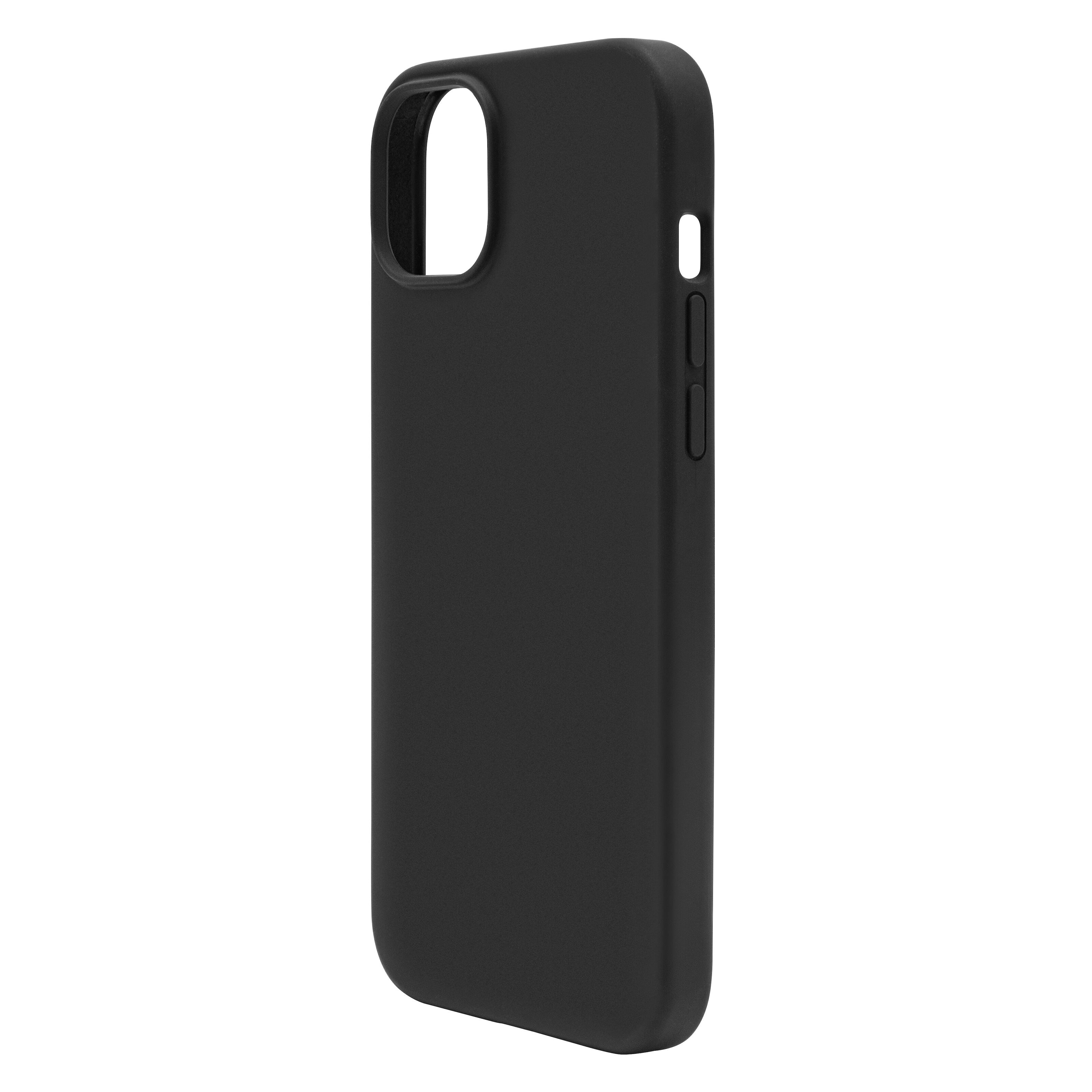 Linocell Rubber case for iPhone 15 Plus Svart