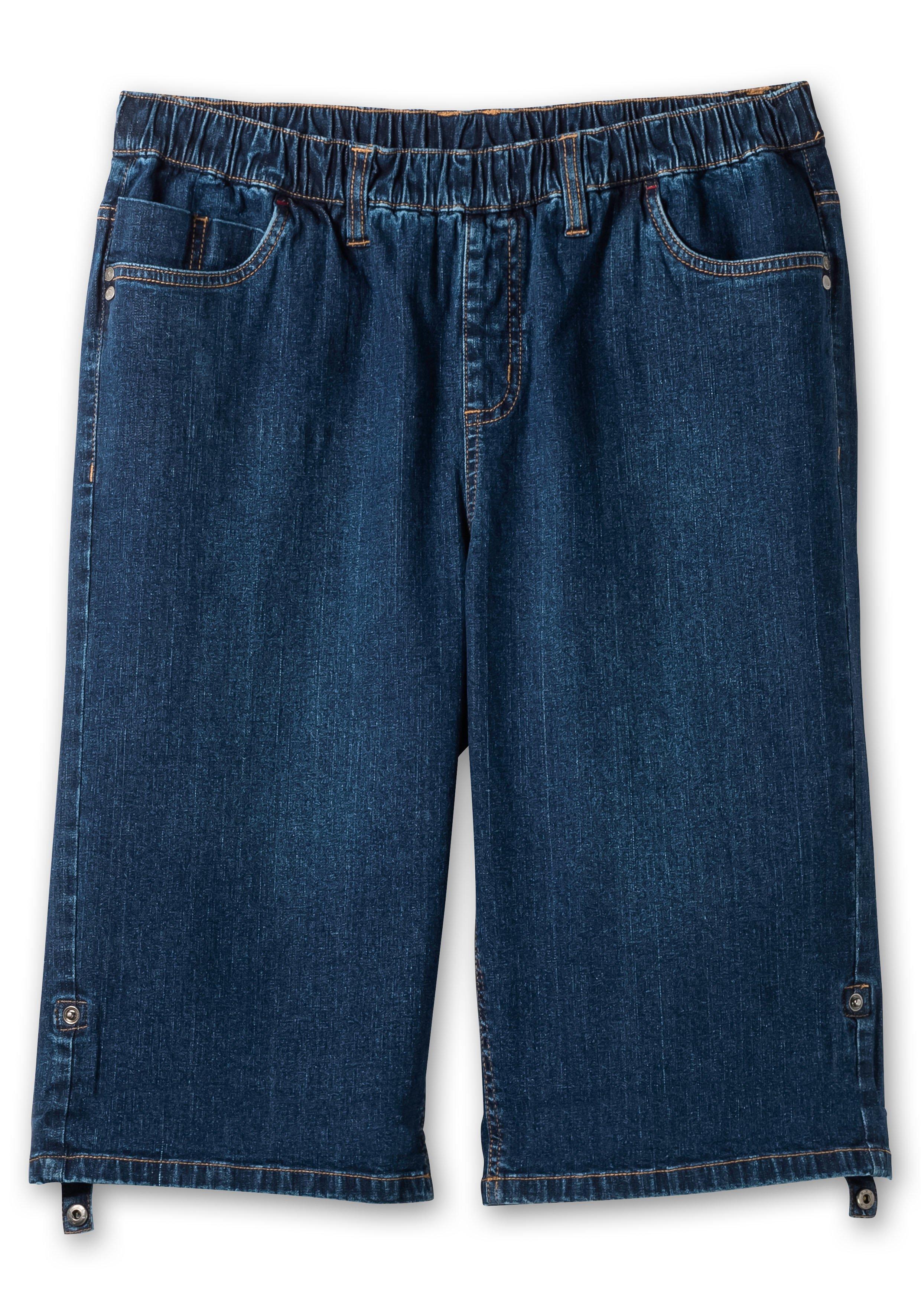Jeans-Bermudas mit fixiertem Aufschlag