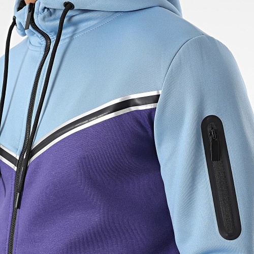 Ensemble De Survetement Bleu Clair Violet