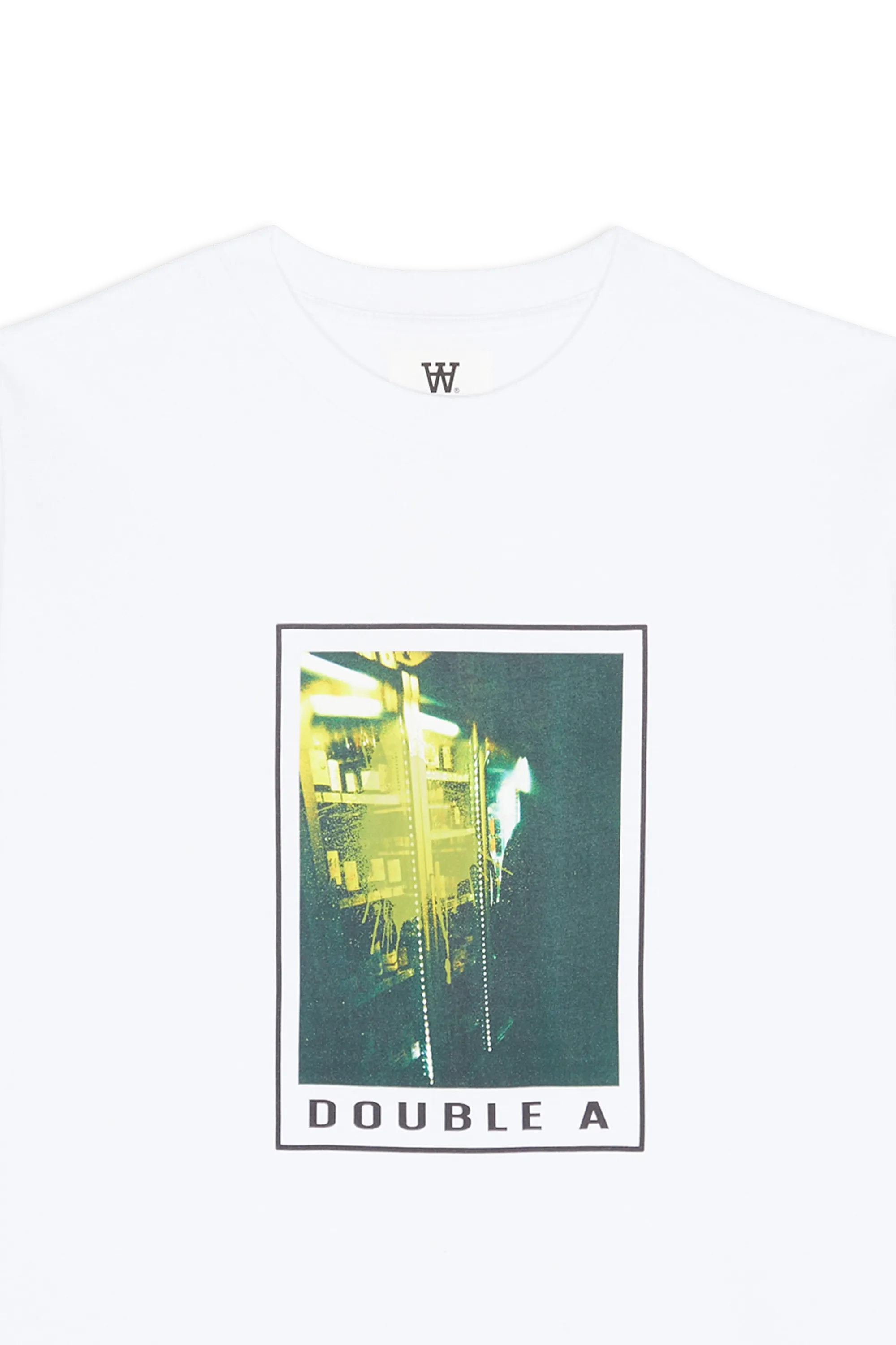 WOOD WOOD T-shirt Asa Spray Paint T-shirt GOTS Blanc