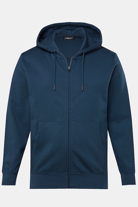 Men+ Hoodiejacke, Kapuze, Kängurutasche, bis 84/86