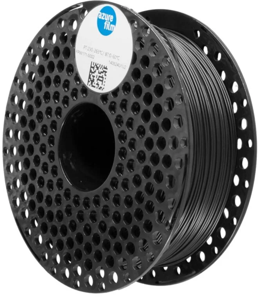 AzureFilm  TPU Flexible 95A Black, 1,75 mm / 1000 g    Elastisches TPU-Filament für flexible Bauteile in Black