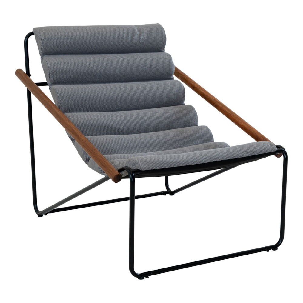 Lesli Living Miami - Relaxstoel - Grijs - 1x72x87 cm