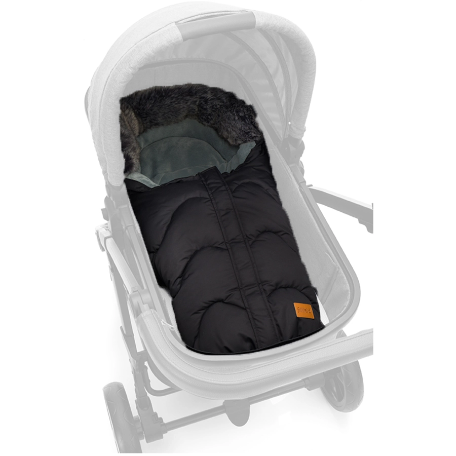 fillikid Winterfußsack Lhotse für Babyschale Schwarz